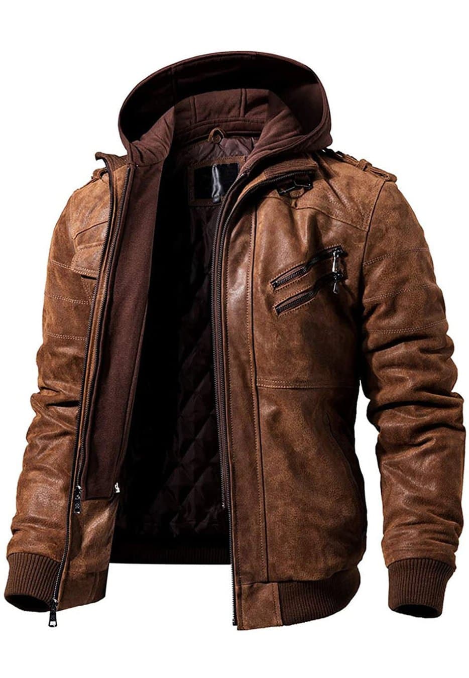 Men's brown Leather Jacket 