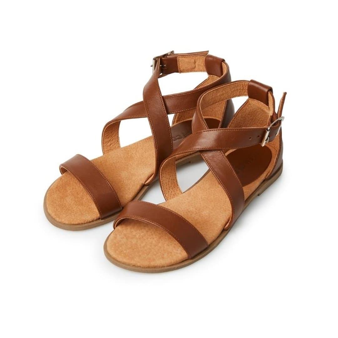 Ladies genuine leather sandals 